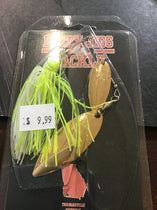 Dirty Jigs Compact Spinnerbait 1/2oz_ White/Chart