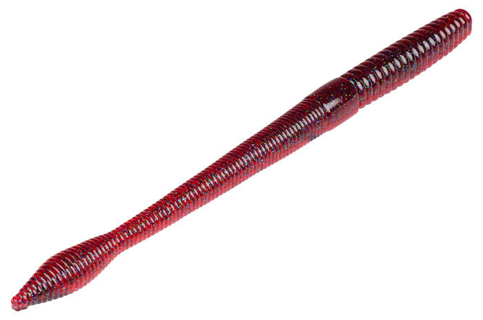 Strike King KVD 8" Bull Worm Plum Apple