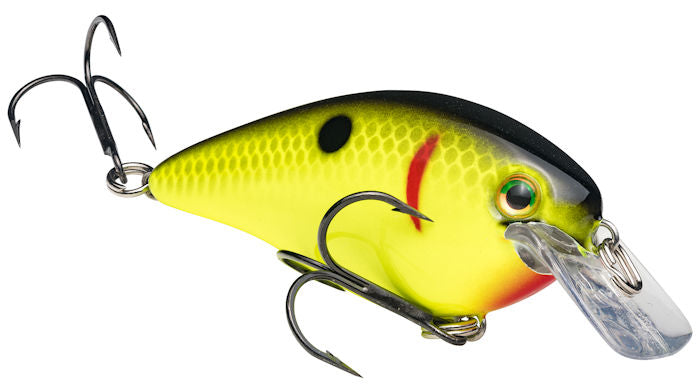 Strike King KVD Square Bill Black Back Chartreuse