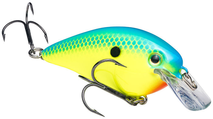 Strike King KVD Pro-Model Square Bill Powder Blue Back Chartreuse