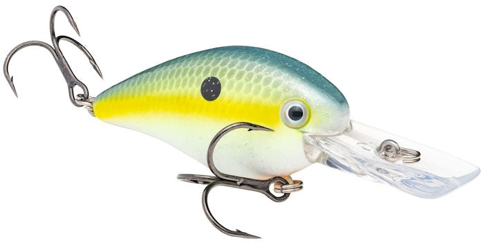 Strike King KVD DD Square Bill Chartreuse Sexy Shad