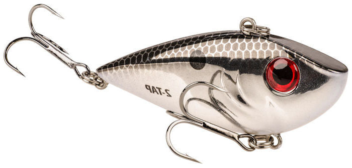 Strike King Red Eyed Shad 2-Tap Chrome Black